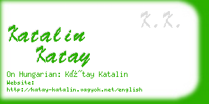 katalin katay business card
